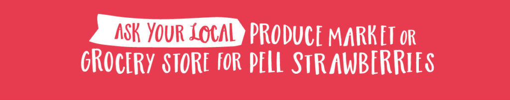 Ask your local produce market or grocery store for Pell strawberries